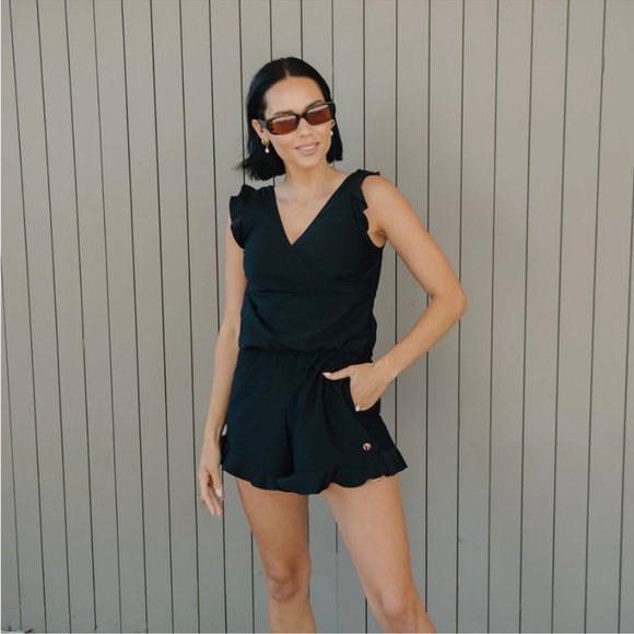 Honey Mark Gray Blue Swim Romper X-LARGE - Picture 4 of 7